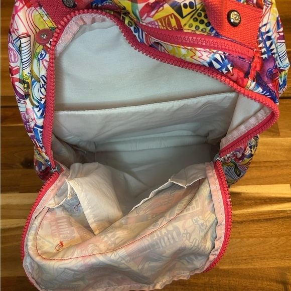 Kipling Treasure Seeker Go Seoul Large 17” Laptop Backpack School Graffiti Pink - Picture 4 of 7
